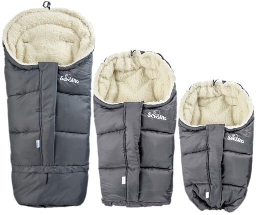 Zimní fusak Sensillo COMBI polar 3v1 černošedý