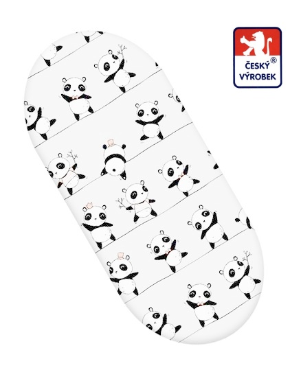 Potisk plátna č.357 bílá panda