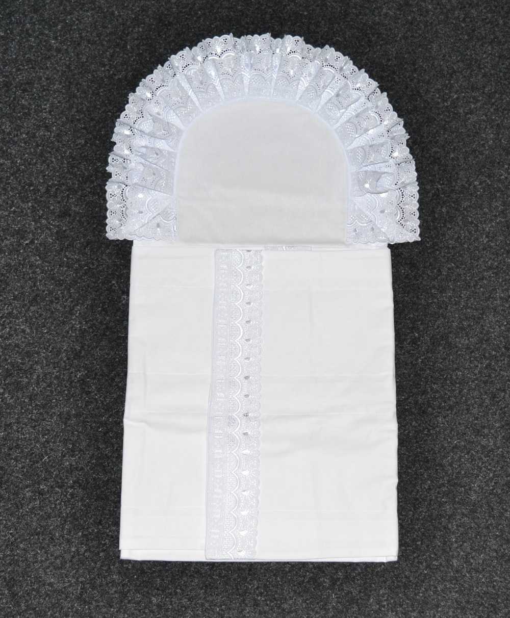 Krajková zavinovačka Dětský svět obdélníková s krajkou Cordoba