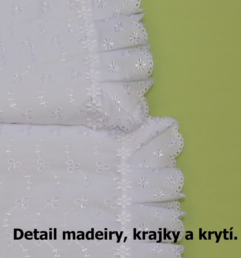 Peřinky na kočárek pro panenky Dětský svět krajkové