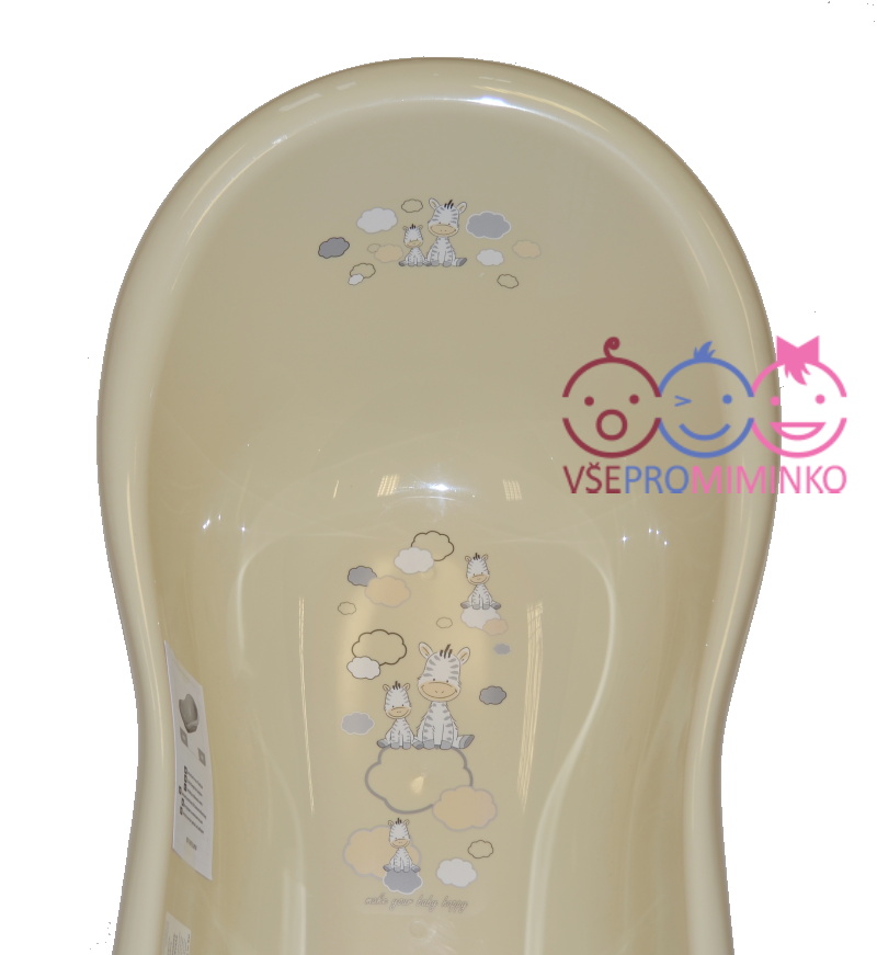 Dětská vanička Maltex zebra béžová 100cm 