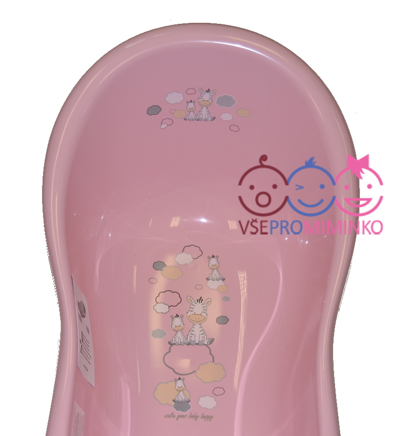 Dětská vanička Maltex zebra růžová 100cm 