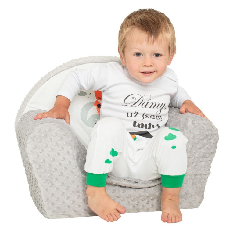 Kojenecké body s českým nápisem New Baby Dámy, už jsem tady! velikost 68