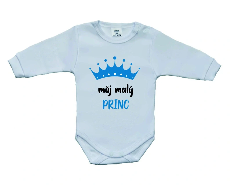 Dětské body s českým nápisem Dětský svět můj malý Princ vel.74