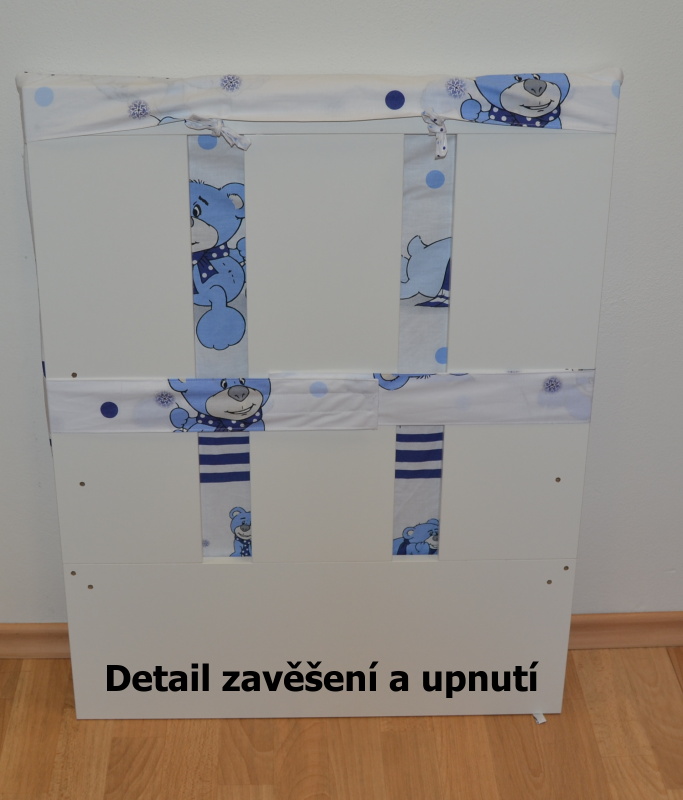 Kapsář na postýlku s plnými čely Dětský svět různé motivy