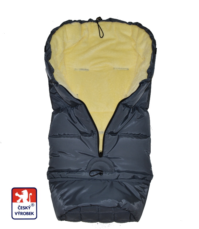 Zimní fusak do kočárku Dětský svět WINTER SPORT Fantasie 3v1 šedožlutý