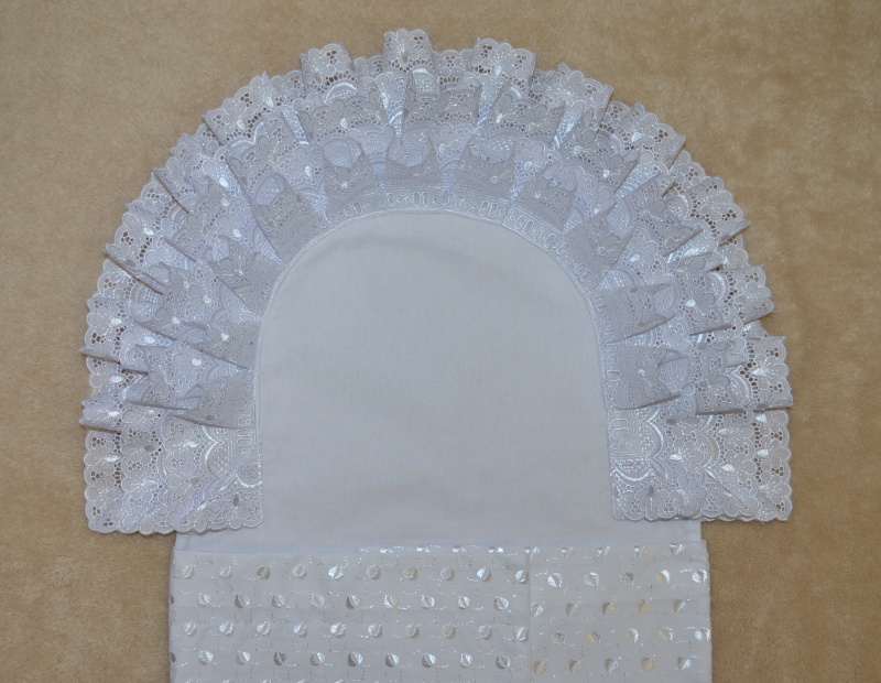 Krajková zavinovačka Dětský svět Amálka s madeirou a krajkou