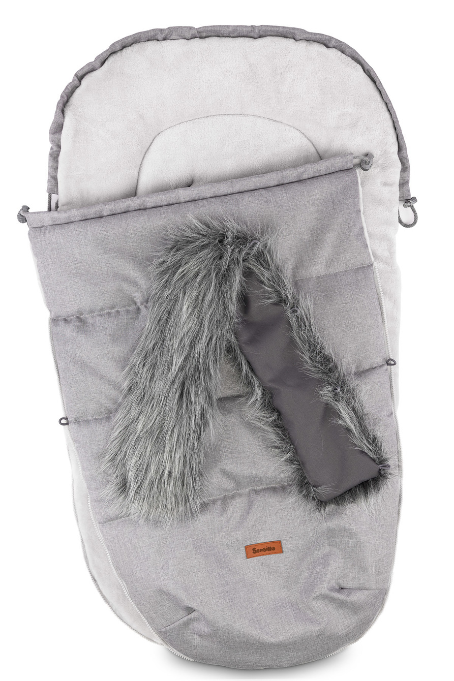 Zimní fusak do kočárku Sensillo Indiana Grey 100x50