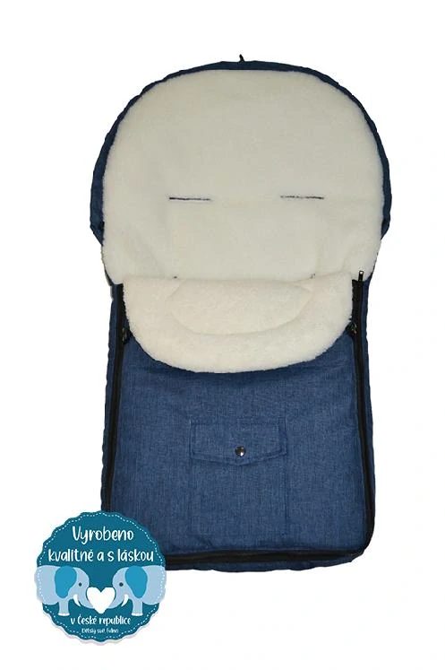 Zimní fusak do kočárku Dětský svět Classic II BERÁNEK melírovaný Navy