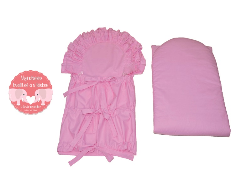 Křtící zavinovačka pro miminko Dětský svět, růžová