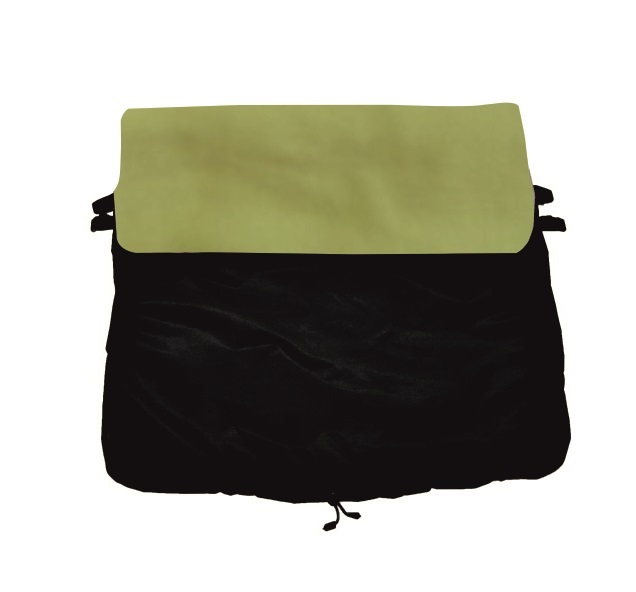 Nepadací deka do kočárku Dětský svět black/lili green