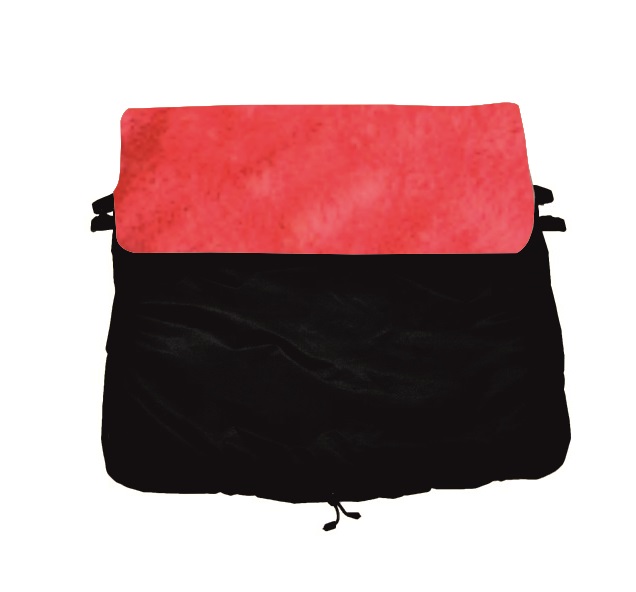 Nepadací deka do kočárku Dětský svět black/jahodová lama