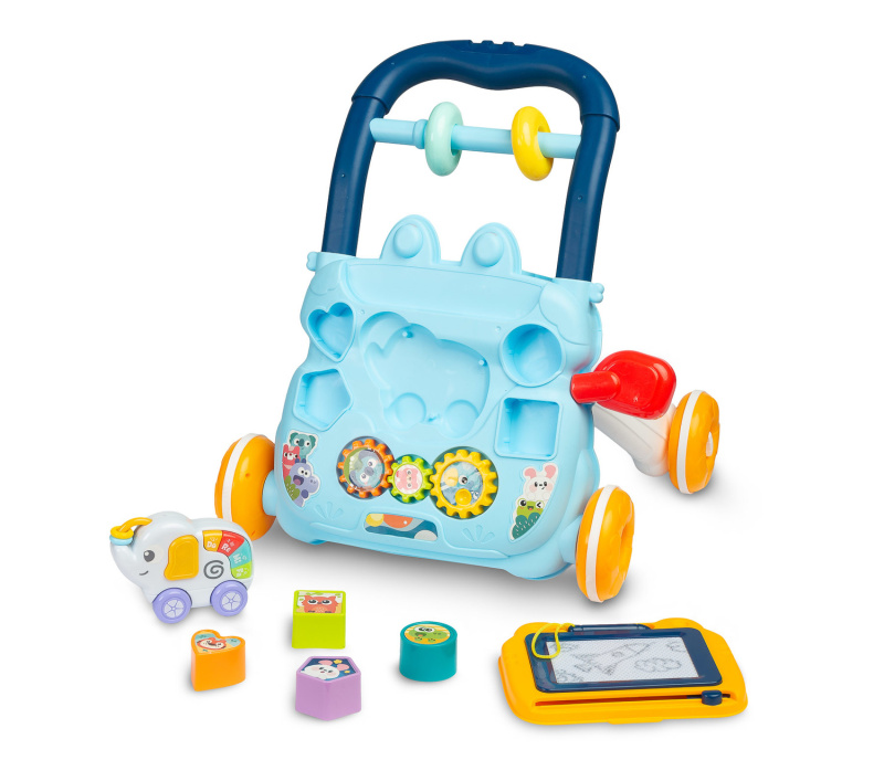 Dětské hrající edukační chodítko TOYZ ZOO modré