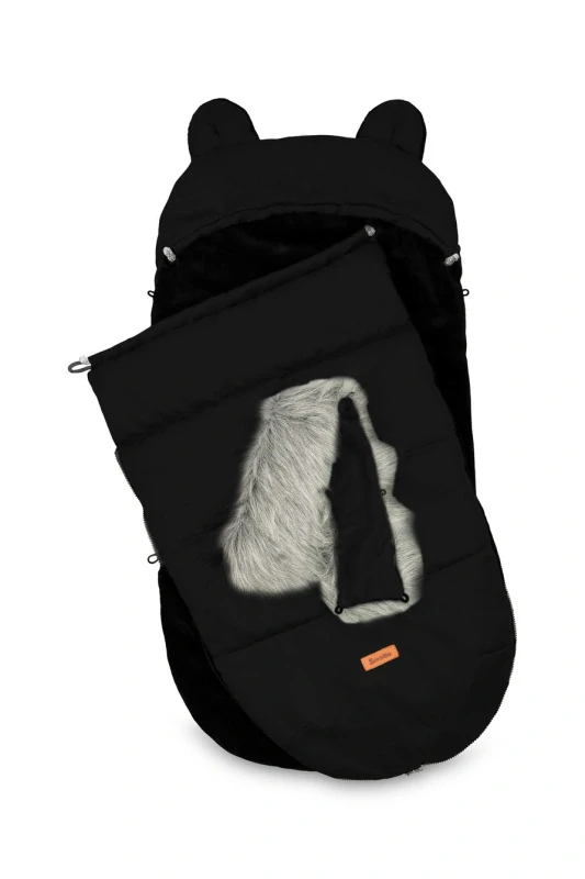 Dětský fusak s kožešinou Sensillo Sierra Black