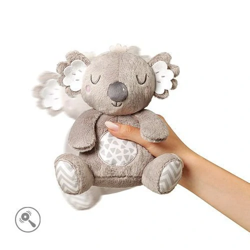 Plyšová hračka BabyOno s chrastítkem, šedá koala