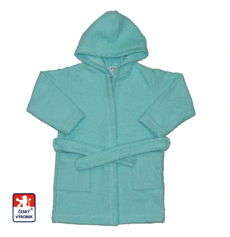 Dětský froté župan Dětský svět mintový velikost 80