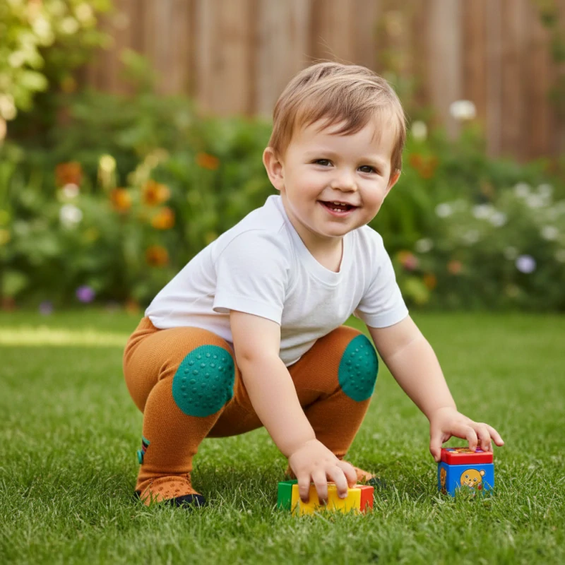 Chlapecké punčocháče YO Baby ABS hnědé s náklaďákem vel. 74/80