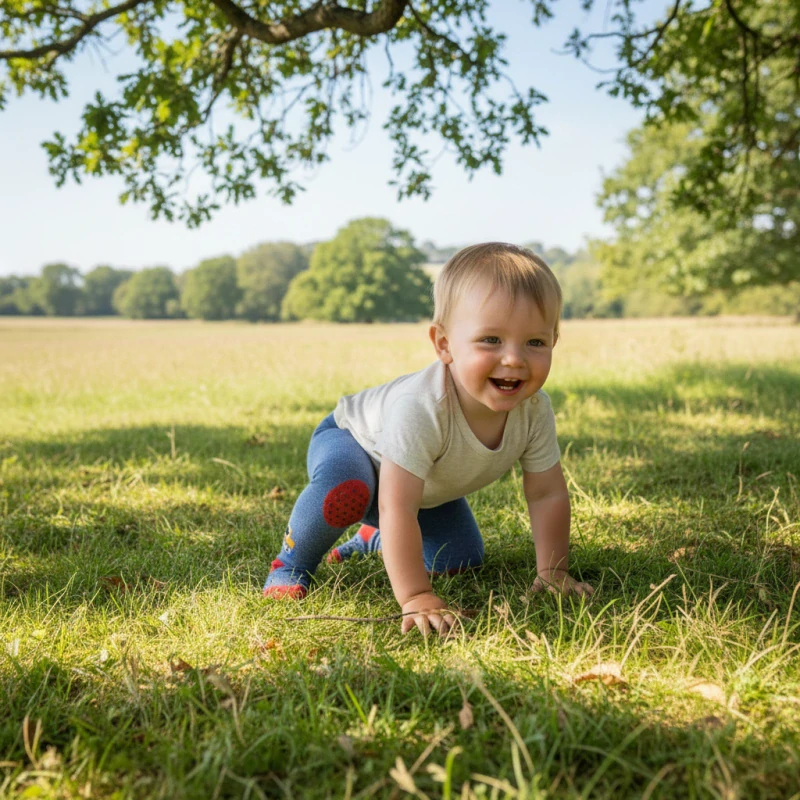 Chlapecké punčocháče YO Baby ABS modré s bagrem vel. 74/80