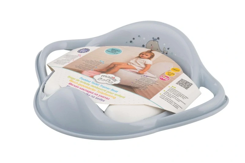 Redukce na WC s úchyty MALTEX Velrybka Minimal – měkká satin blue