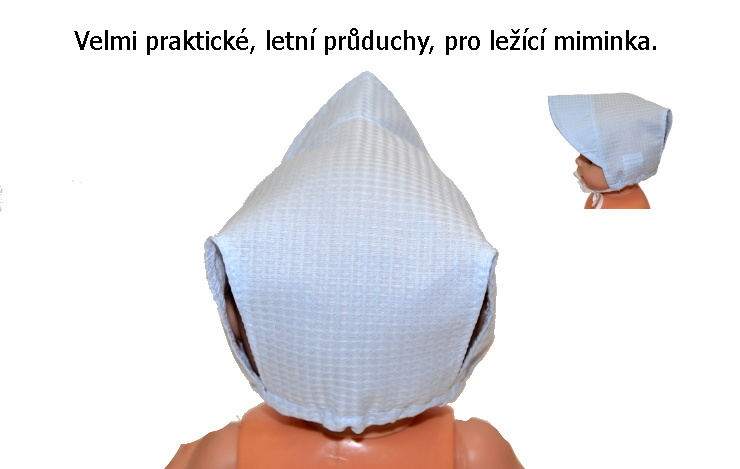 Kojenecká letní čepička Dětský svět bílá karkulka