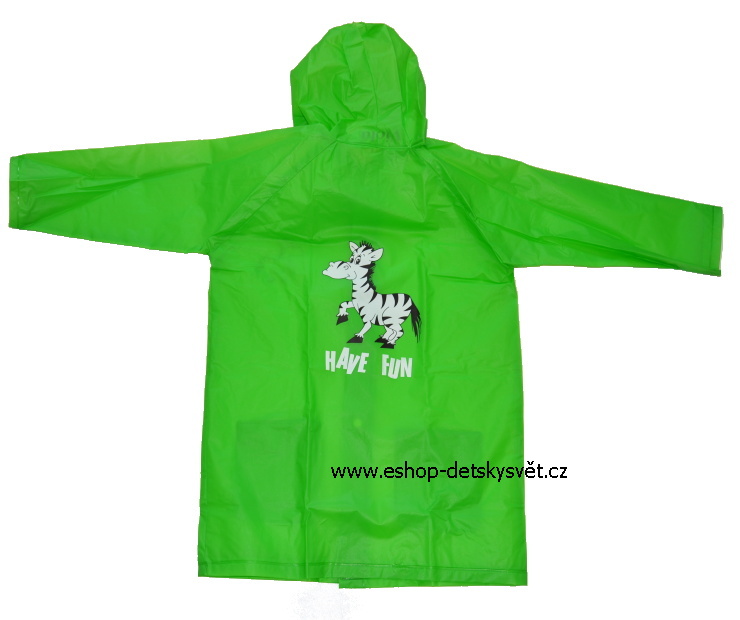 Dětská pláštěnka Viola zelená velikost 90
