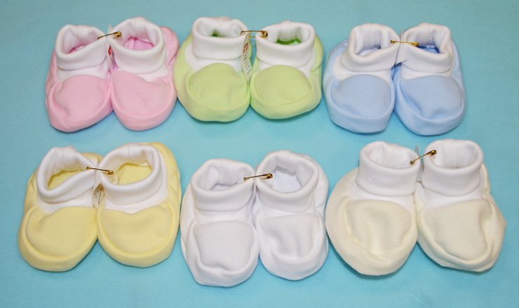 Kojenecké papučky Dětský svět bavlněné krémové