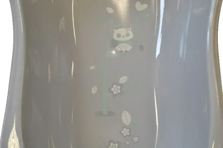 Anatomická vanička Tega Baby 102 cm sova šedá