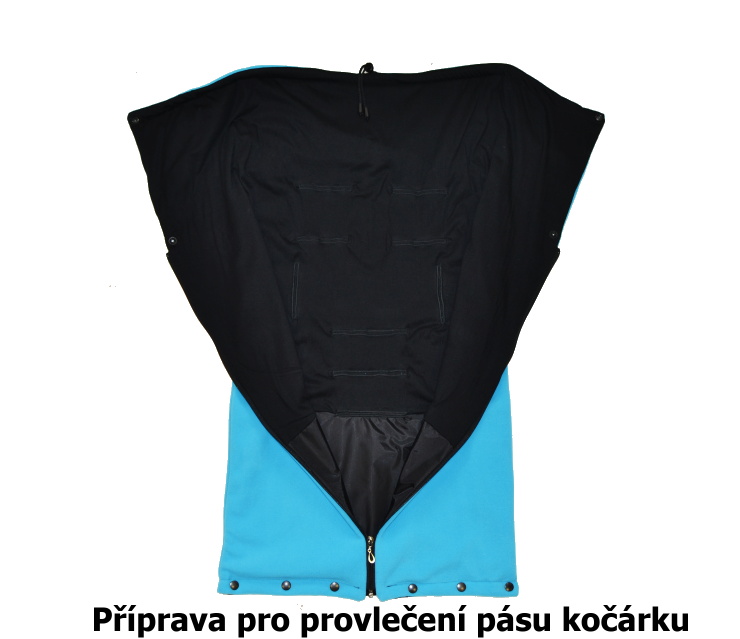 Jarní fusak do kočárku Dětský svět Benjamín tyrkysový se slonem