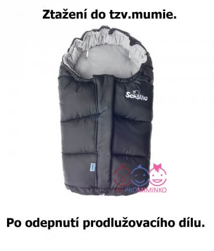 Zimní fusak do kočárku Sensillo COMBI polar 3v1 grey