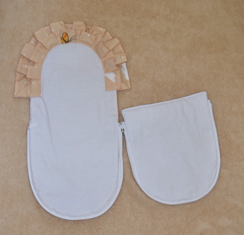 Fusak pro panenky Dětský svět obláčky s motýlkem