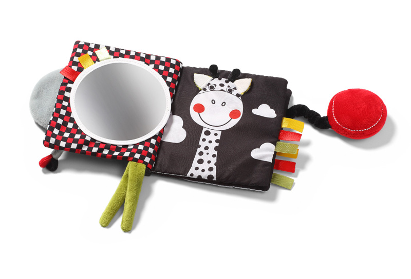 Kojenecká edukativní knížka s pískátkem BabyOno Dream Team Slon