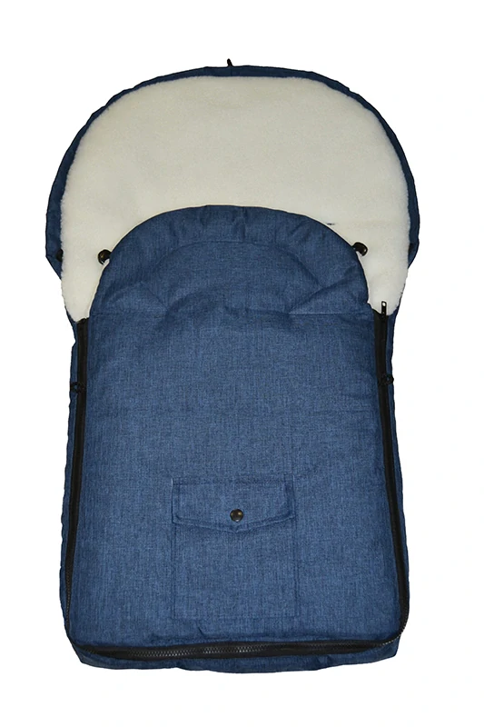 Zimní fusak do kočárku Dětský svět Classic II BERÁNEK melírovaný Navy