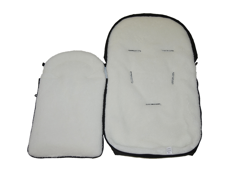 Zimní fusak do kočárku Dětský svět Classic II BERÁNEK černý