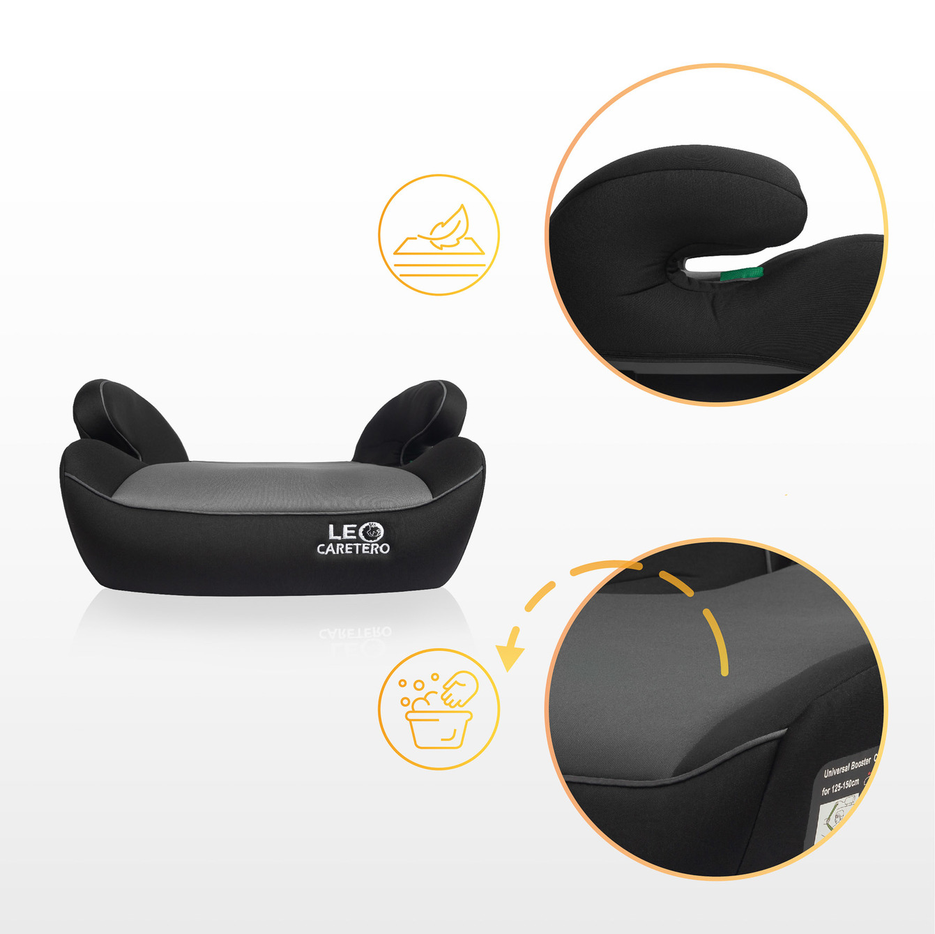 Autosedačka - podsedák CARETERO Leo pink