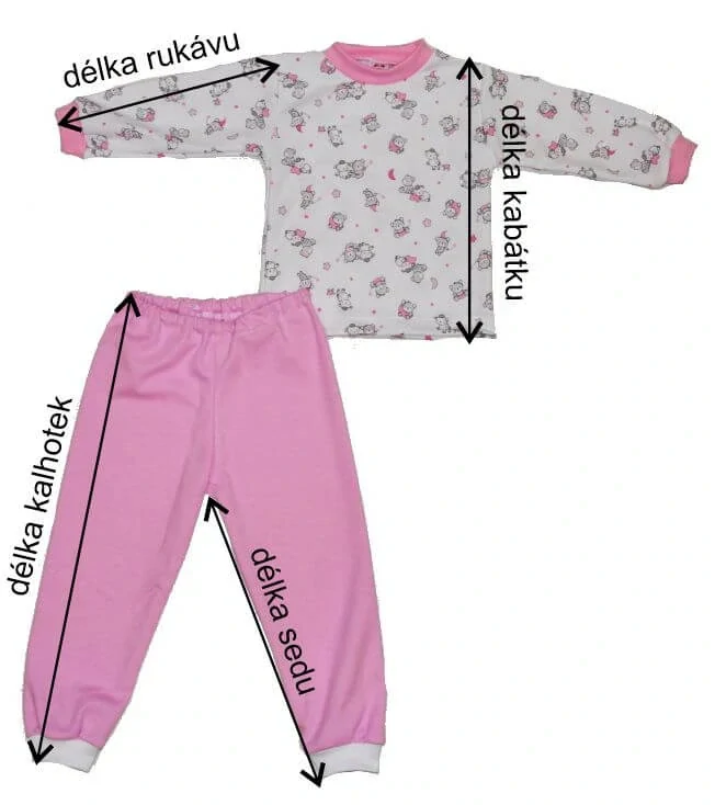 Dívčí pyžamo Dětský svět, srdíčka červené vel.134