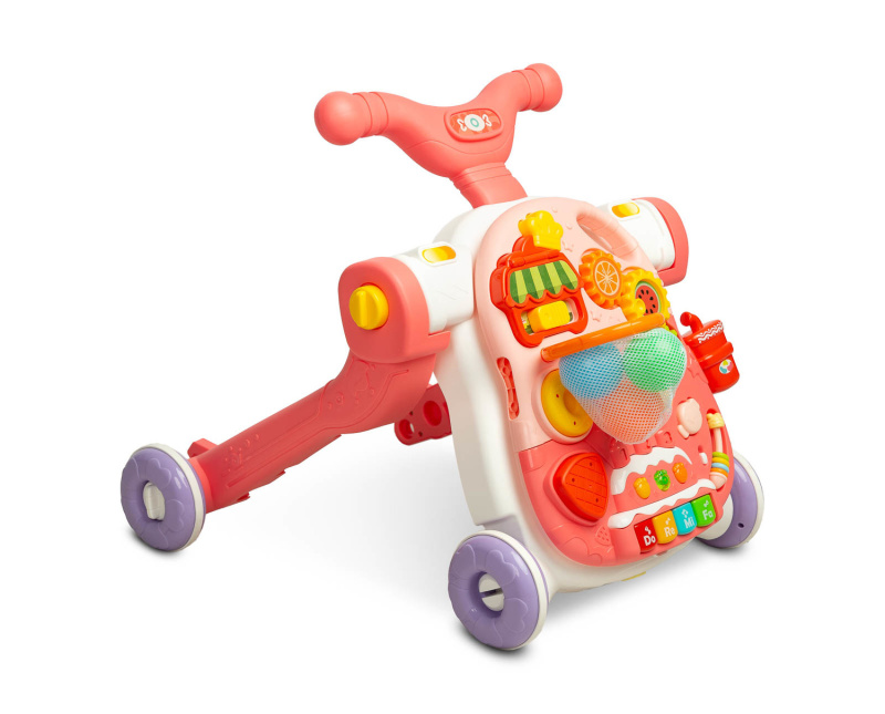 Dětské víceúčelové chodítko 5v1 TOYZ růžové