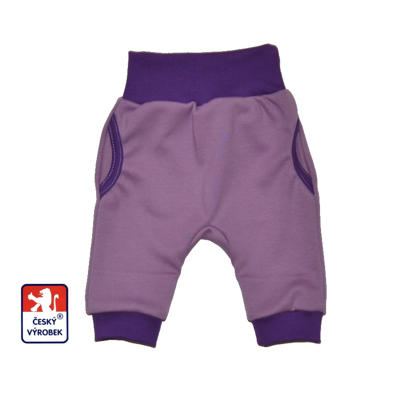 Dětské polodupačky bez šlapky Dětský svět fialové