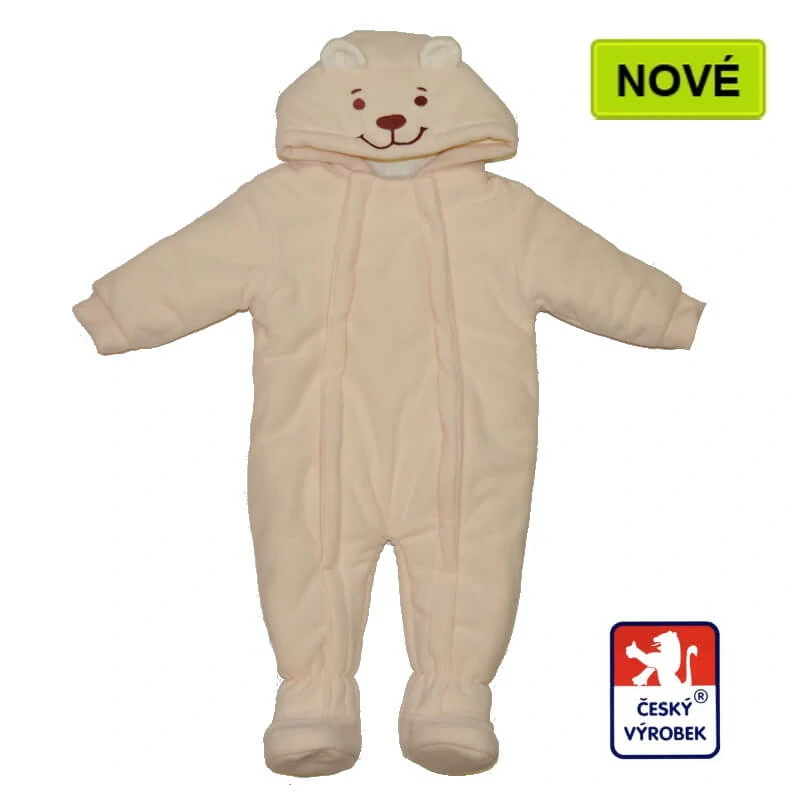 Zimní dětský overal Dětský svět BEAR krémový vel.86