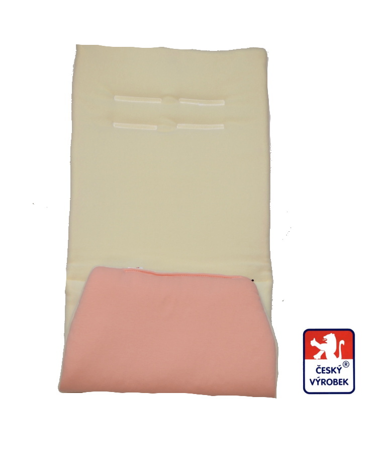 Textilní vložka do kočárku Dětský svět Valco Baby Snap 4, krém/meruňka 36x90cm