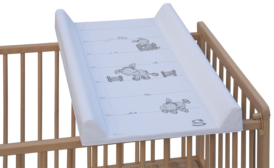 Přebalovací podložka Scarlett růžová se slonem, 70x50cm s pevným dnem