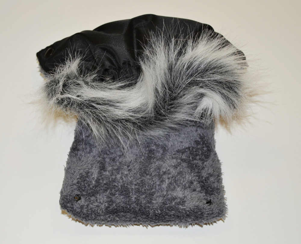 Zimní rukávník na kočárek s kožešinou, Dětský svět, boxerky lama + kožešina