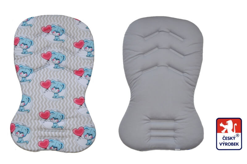 Bavlněná dětská látka pejsci s balónky