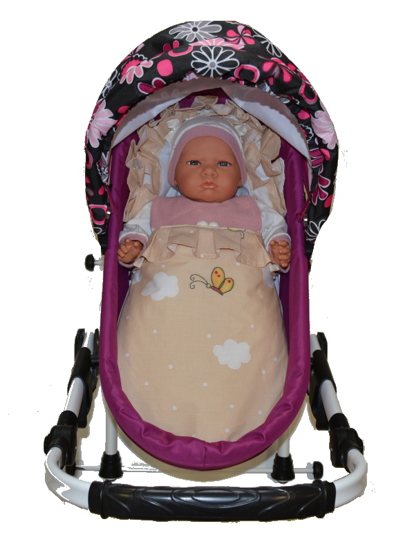 Fusak pro panenky Dětský svět obláčky s motýlkem