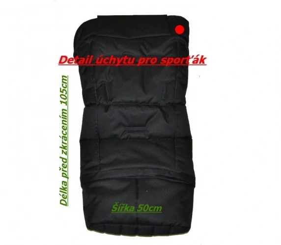 Zimní fusak do sportovního kočárku Dětský svět červený