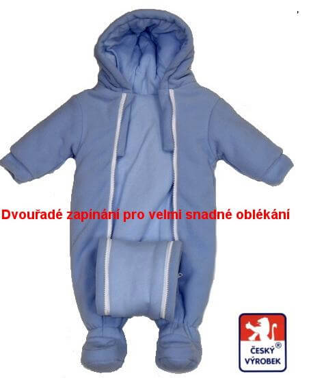 Kojenecká kombinéza Dětský svět krémová se slonem