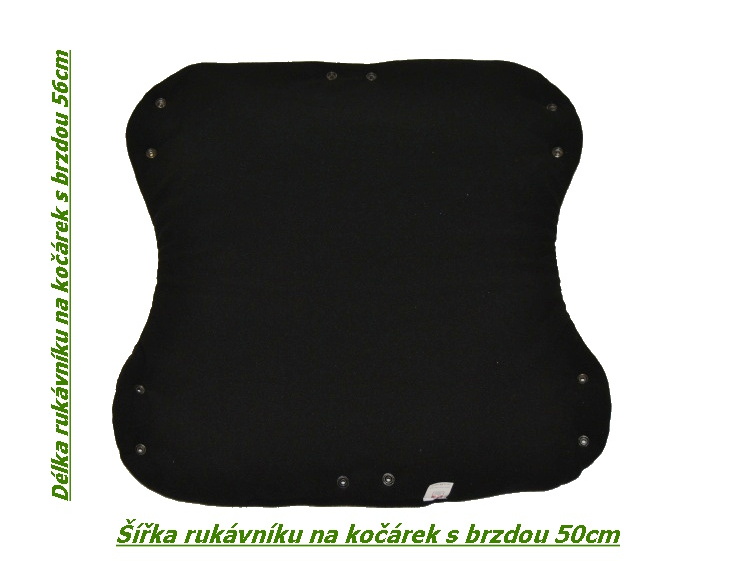 Rukávník na kočárek s brzdou, Dětský svět, klasický černý