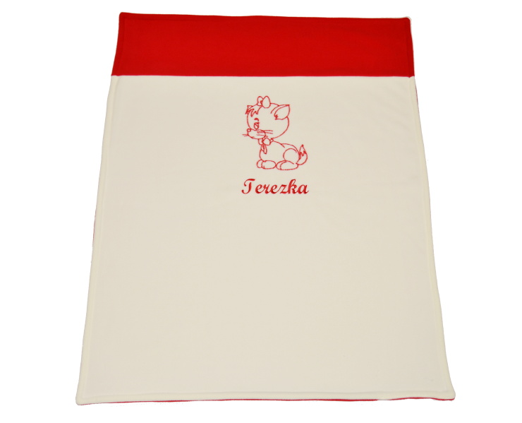 Dětská deka do kočárku se jménem Dětský svět kombinovaná chlapecká 