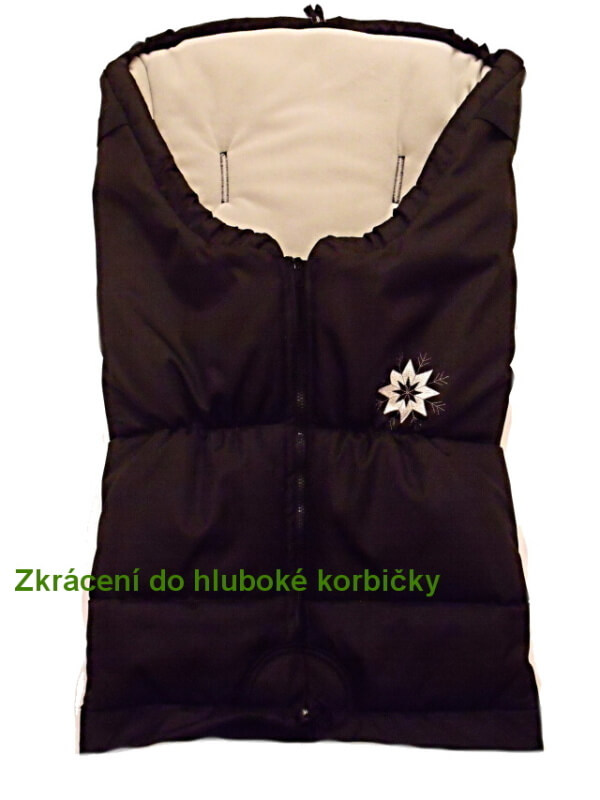Fusak do kočárku Dětský svět combi Sport Baby Softshellový černobílý