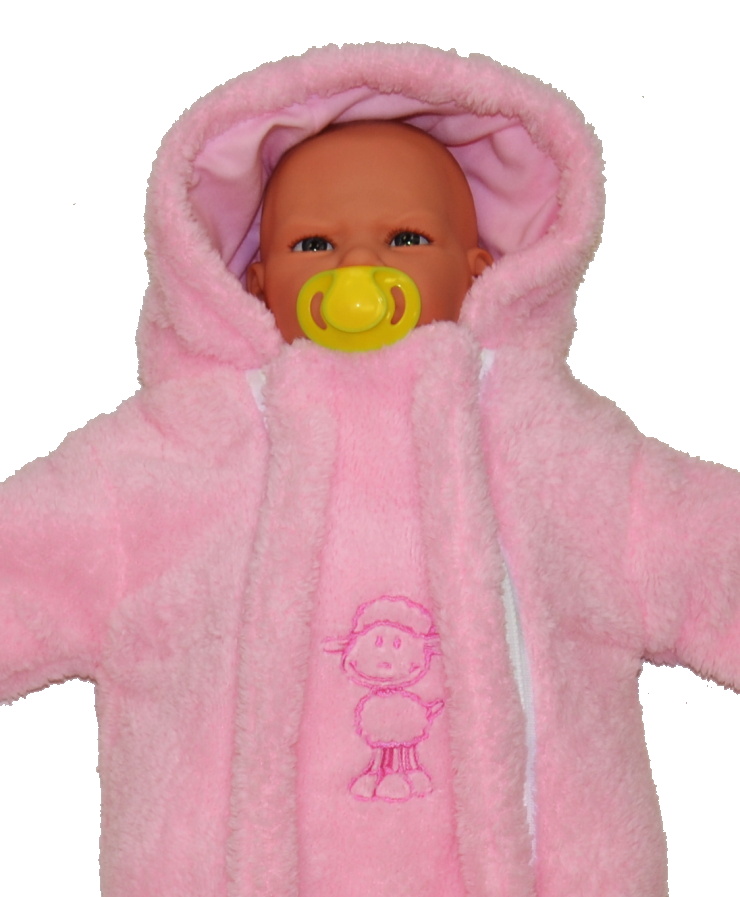 Jarní kojenecká kombinéza Dětský svět Lama růžová s ovečkou