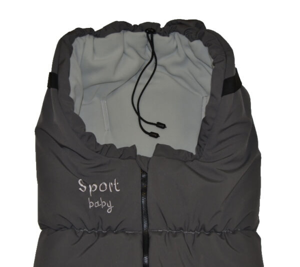 Fusak do kočárku Dětský svět 3v1 Sport Baby Softshellový černokrémový